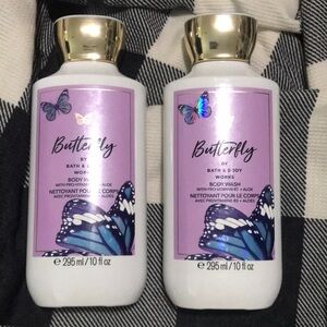 NEW- Bath & Body Works- Butterfly Shower Gel